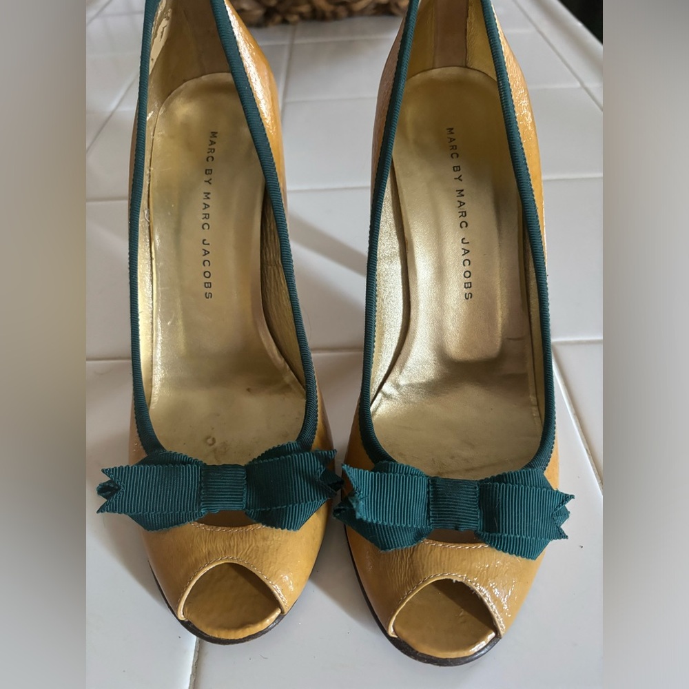 Marc by Marc Jacob’s Peeptoe Heels with bow.